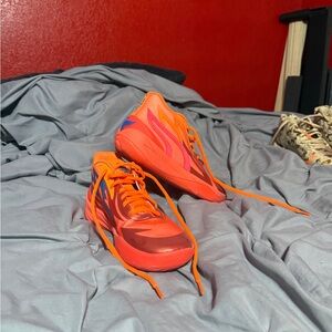 Puma Orange and Blue Athletic Shoes